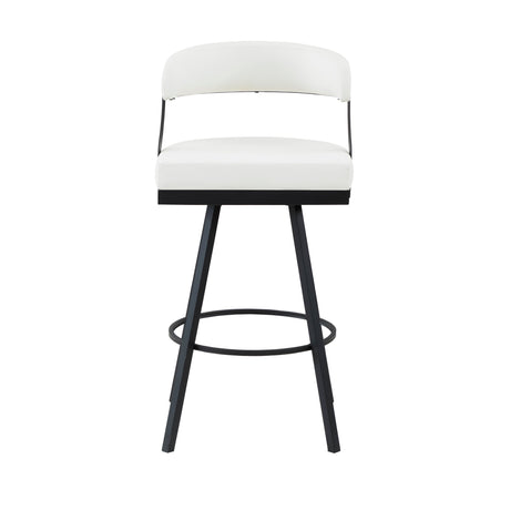 Crowley White Swivel Pub Height Chair, Set of 2 from Homelegance - Luna Furniture