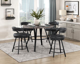 Crowley Blue Swivel Counter Height Chair, Set of 2 from Homelegance - Luna Furniture