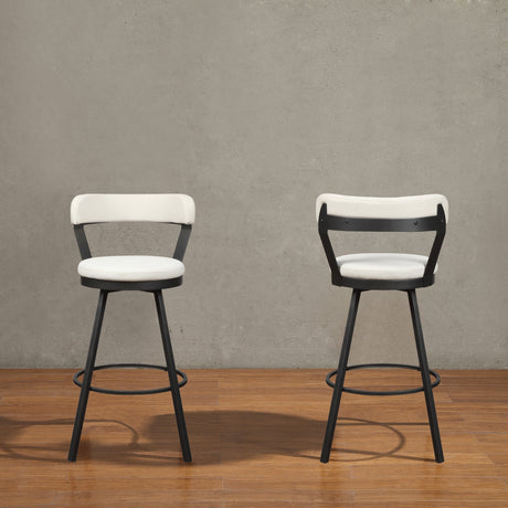 Appert Red/Dark Gray Swivel Pub Height Chair, Set of 2 from Homelegance - Luna Furniture