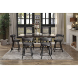Appert Gray/Dark Gray Counter Height Set from Homelegance - Luna Furniture