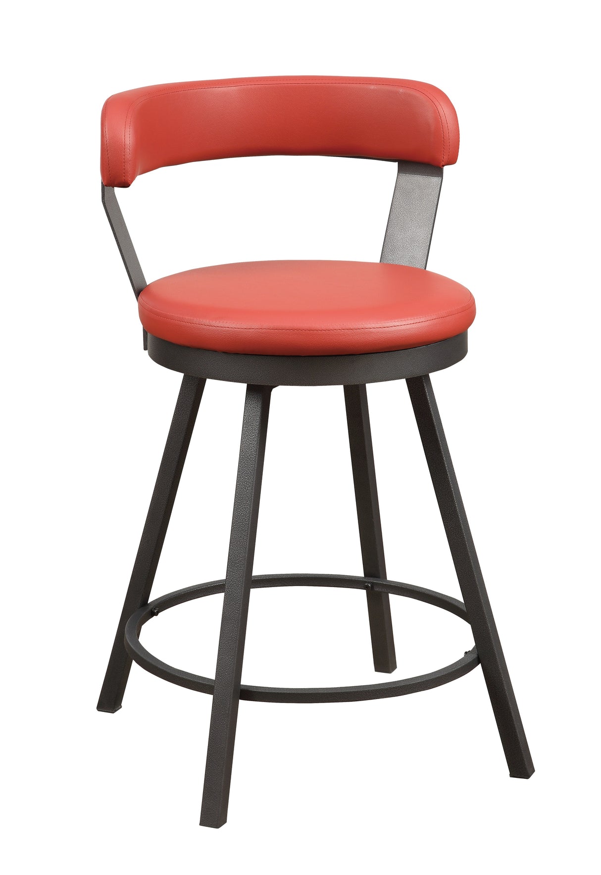 Appert White/Dark Gray Swivel Counter Height Chair, Set of 2 from Homelegance - Luna Furniture