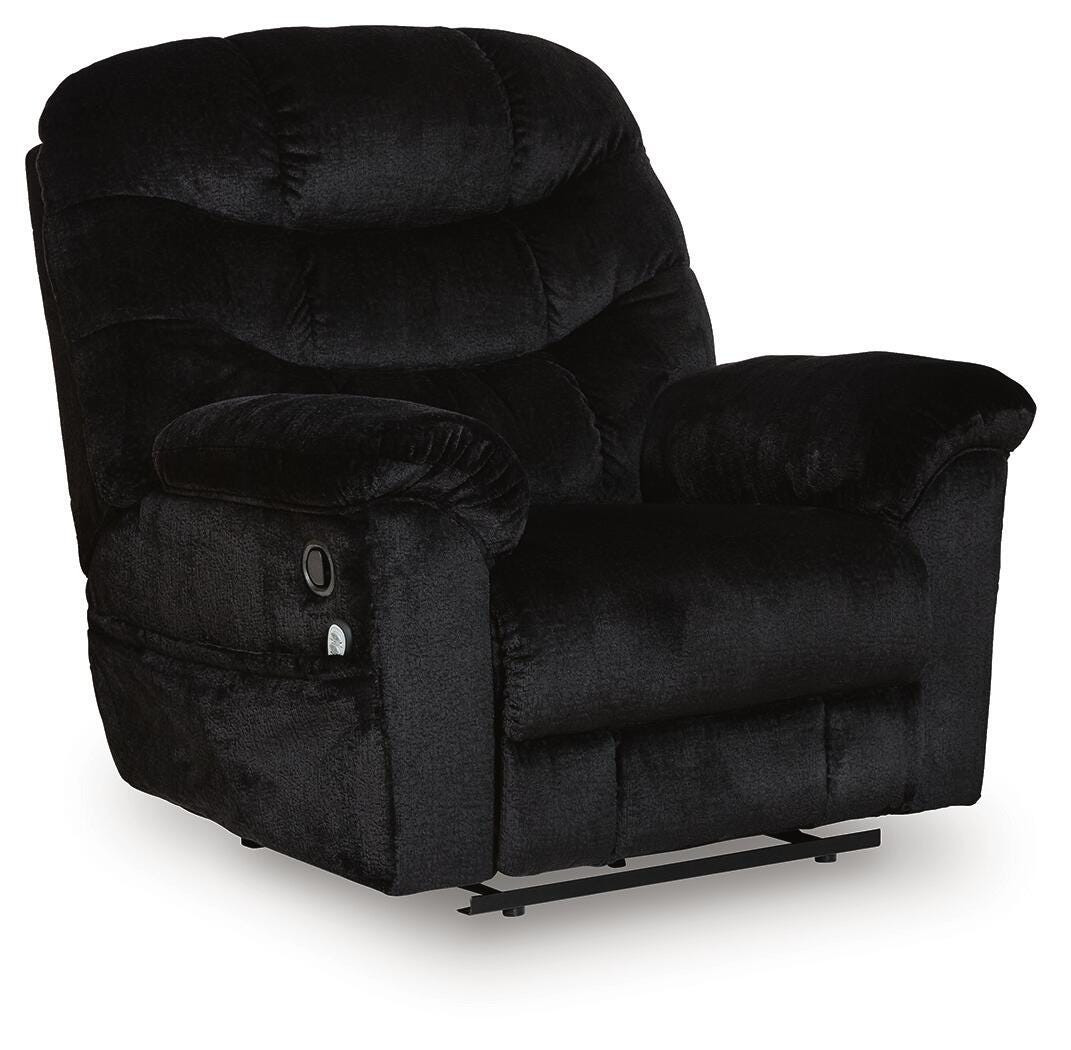 Linenfield Onyx Recliner from Ashley - Luna Furniture