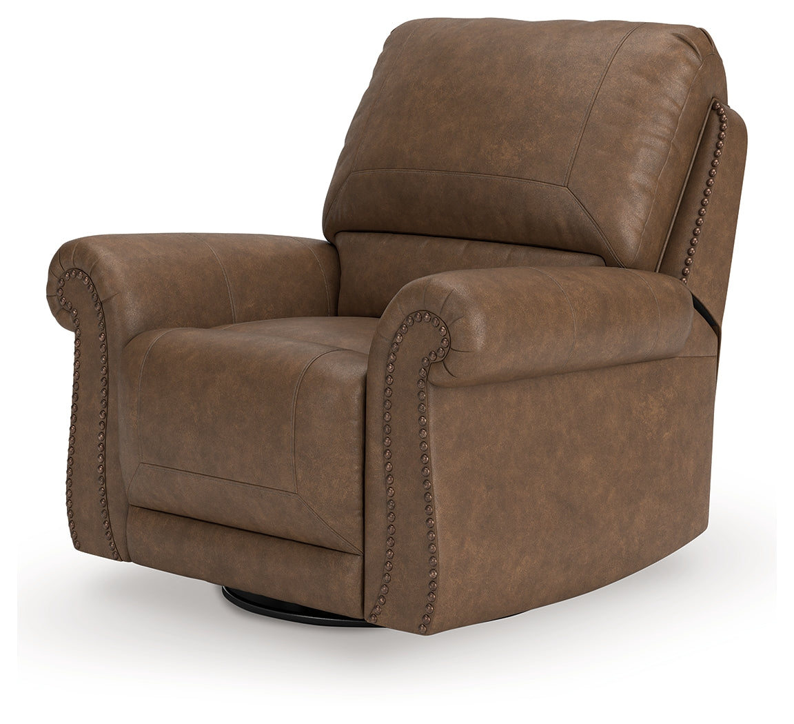 Chasemore Earth Swivel Glider Recliner from Ashley - Luna Furniture