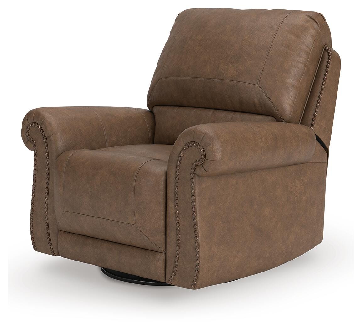 Chasemore Earth Swivel Glider Recliner from Ashley Furniture - Luna Furniture