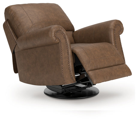 Chasemore Earth Swivel Glider Recliner from Ashley - Luna Furniture