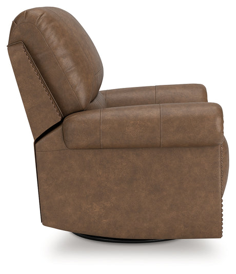 Chasemore Earth Swivel Glider Recliner from Ashley - Luna Furniture
