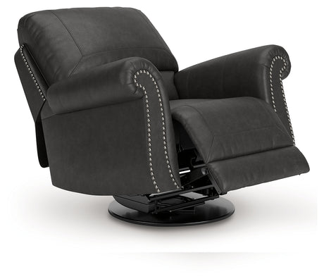 Chasemore Granite Swivel Glider Recliner from Ashley - Luna Furniture