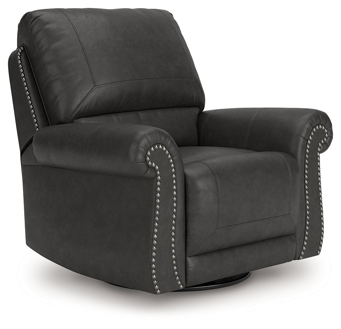 Chasemore Granite Swivel Glider Recliner from Ashley - Luna Furniture