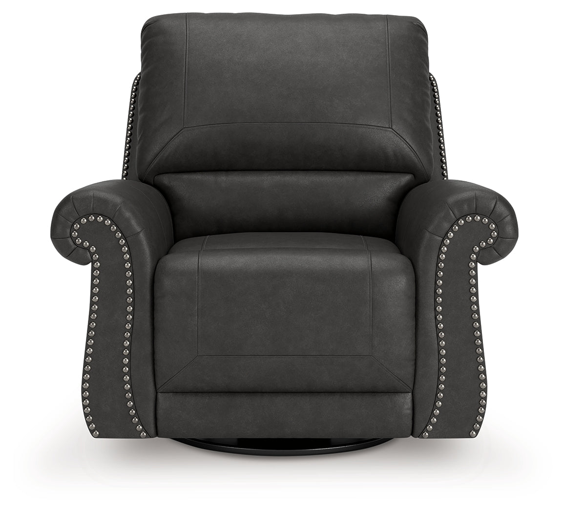 Chasemore Granite Swivel Glider Recliner from Ashley - Luna Furniture