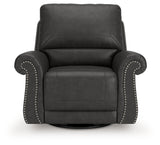 Chasemore Granite Swivel Glider Recliner from Ashley - Luna Furniture