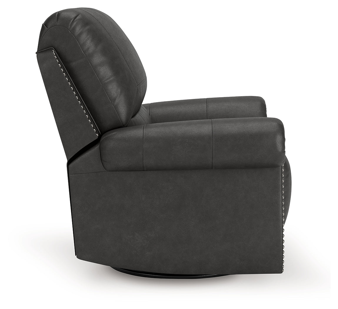 Chasemore Granite Swivel Glider Recliner from Ashley - Luna Furniture