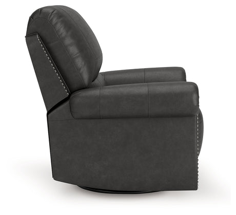 Chasemore Granite Swivel Glider Recliner from Ashley - Luna Furniture