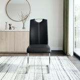 Glissand Black/Chrome Side Chair, Set of 2 from Homelegance - Luna Furniture