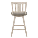 Amsonia Gray/White X-Back Swivel Counter Height Chair, Set of 2 from Homelegance - Luna Furniture
