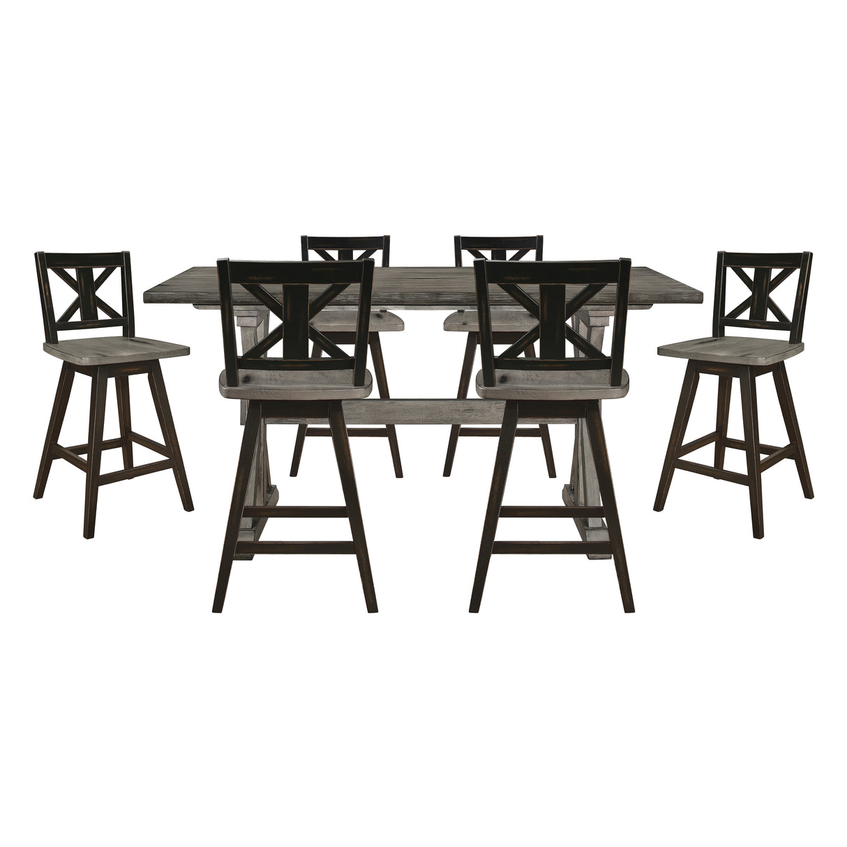 5602-36*7BK 7pc Set (TB+6S) from Homelegance - Luna Furniture