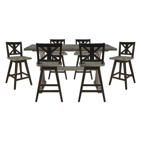 5602-36*7BK 7pc Set (TB+6S) from Homelegance - Luna Furniture