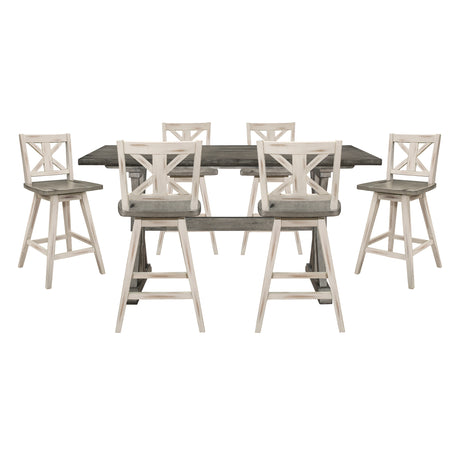 5602-36*7WT 7pc Set (TB+6S) from Homelegance - Luna Furniture