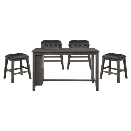 Timbre Gray Counter Height Set from Homelegance - Luna Furniture