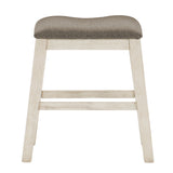 Timbre Whitewash 5-Piece Counter Height Set from Homelegance - Luna Furniture