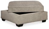 Bovarian Stone 3-Piece Sectional with Ottoman from Ashley Furniture - Luna Furniture