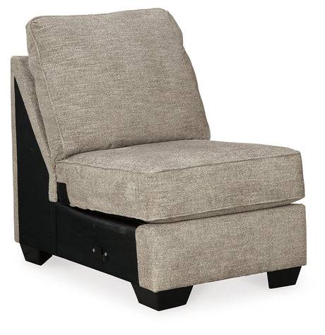 Bovarian Stone Armless Chair from Ashley - Luna Furniture