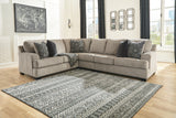 Bovarian Stone 3-Piece Sectional with Ottoman from Ashley Furniture - Luna Furniture