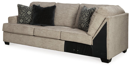 Bovarian Stone Left-Arm Facing Sofa with Corner Wedge from Ashley - Luna Furniture