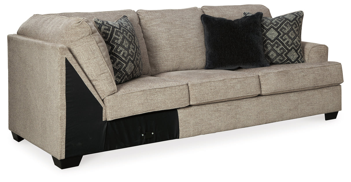 Bovarian Stone Right-Arm Facing Sofa with Corner Wedge from Ashley Furniture - Luna Furniture