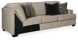 Bovarian Stone Right-Arm Facing Sofa with Corner Wedge from Ashley Furniture - Luna Furniture