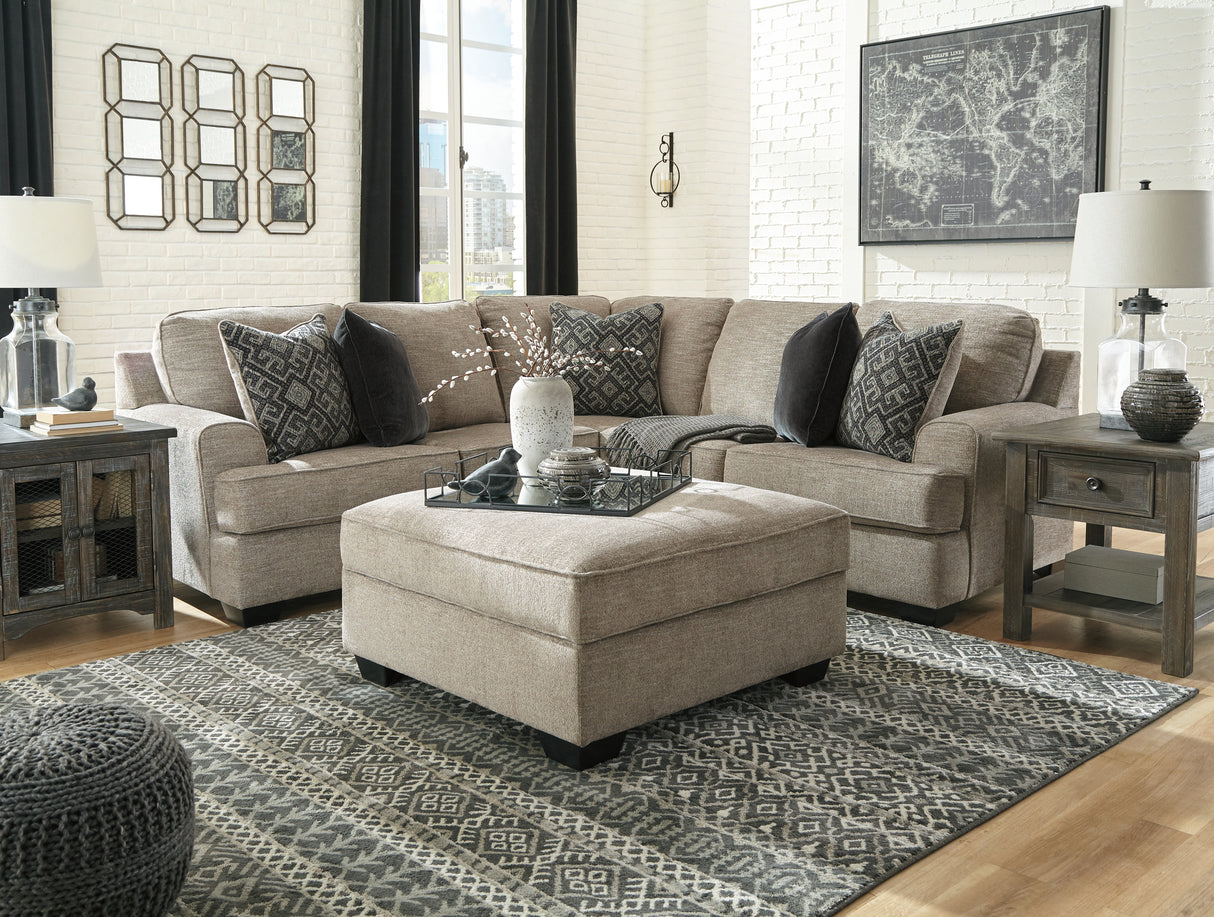 Bovarian Stone 2-Piece Sectional with Ottoman from Ashley Furniture - Luna Furniture