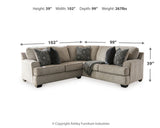 Bovarian Stone 2-Piece RAF Sectional from Ashley Furniture - Luna Furniture