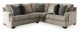 Bovarian Stone 2-Piece Sectional with Ottoman from Ashley Furniture - Luna Furniture