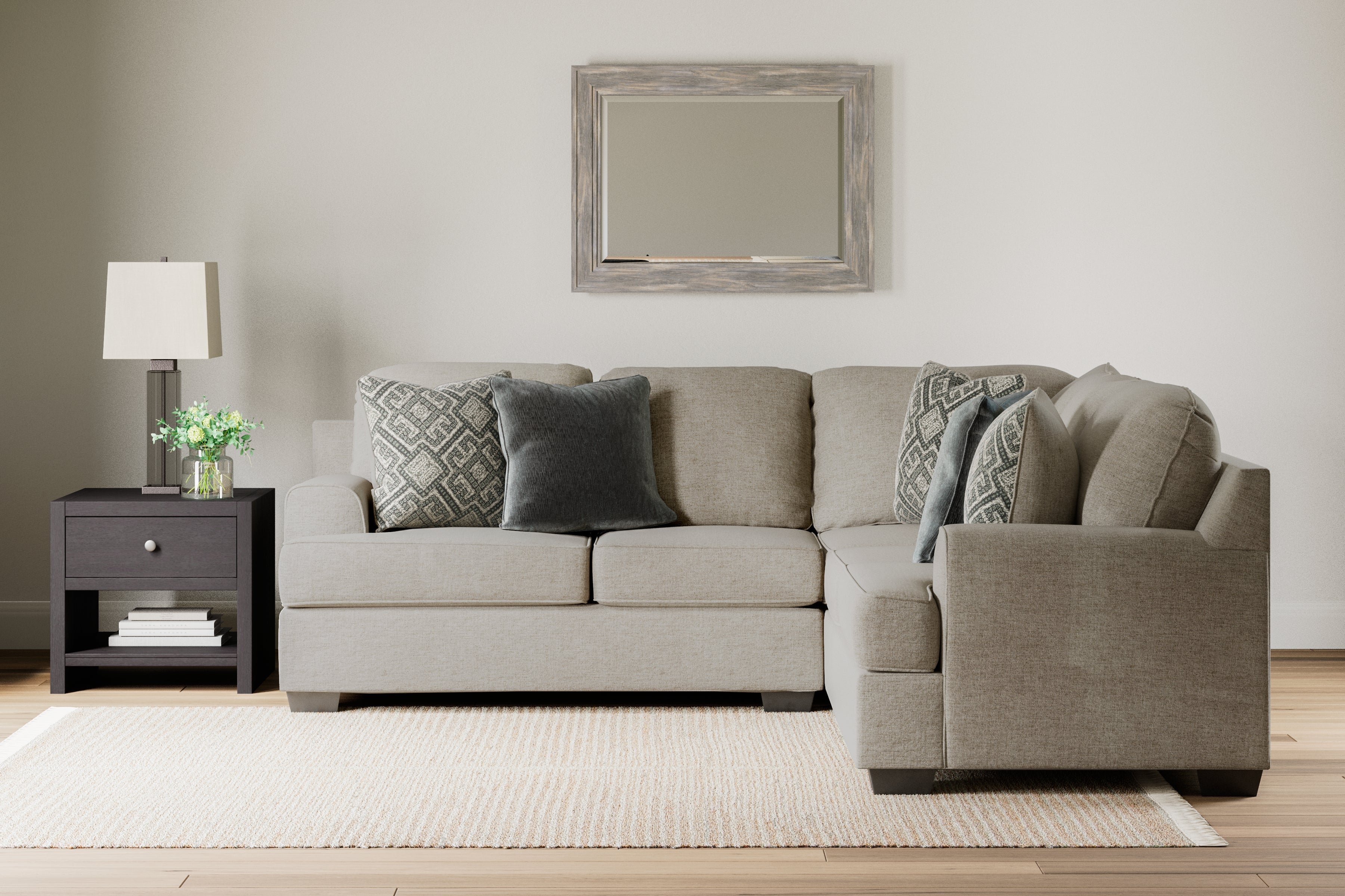 Bovarian Stone RAF Sectional - Luna Furniture