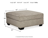 Bovarian Stone Ottoman from Ashley Furniture - Luna Furniture
