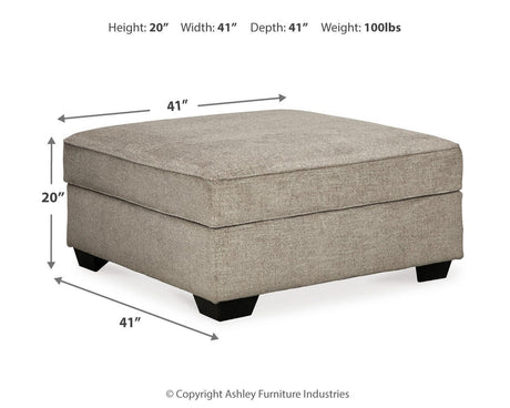 Bovarian Stone Ottoman from Ashley Furniture - Luna Furniture