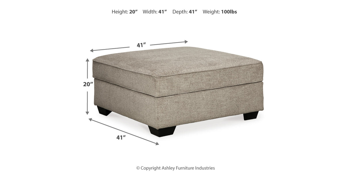 Bovarian Stone 4-Piece Sectional with Ottoman from Ashley Furniture - Luna Furniture