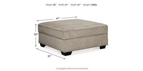 Bovarian Stone 4-Piece Sectional with Ottoman from Ashley - Luna Furniture