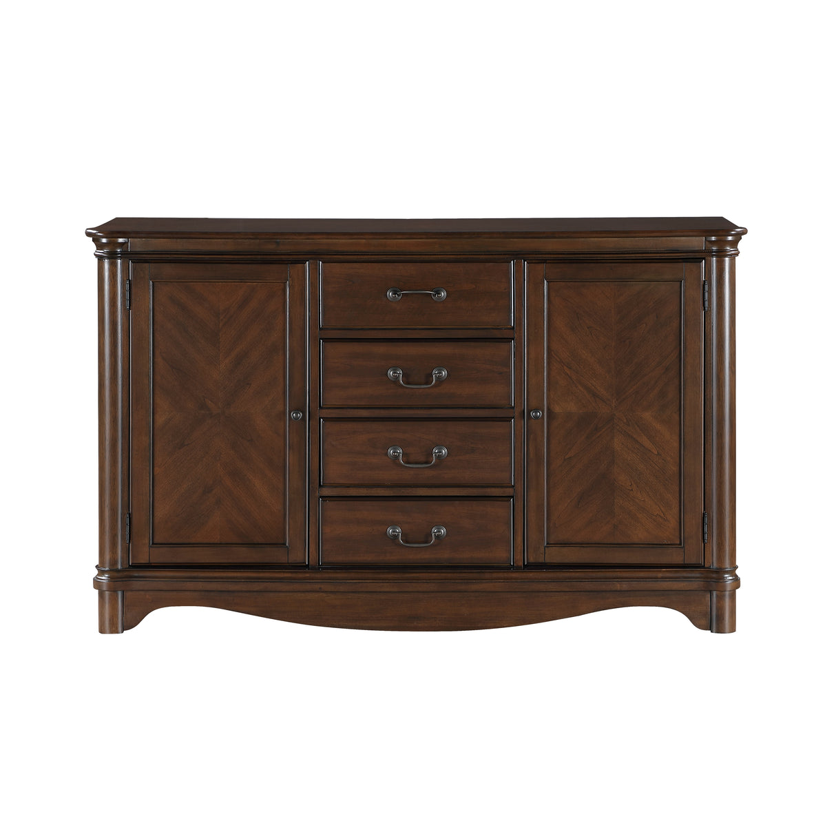 Rexford Cherry China Cabinet (Buffet & Hutch)
