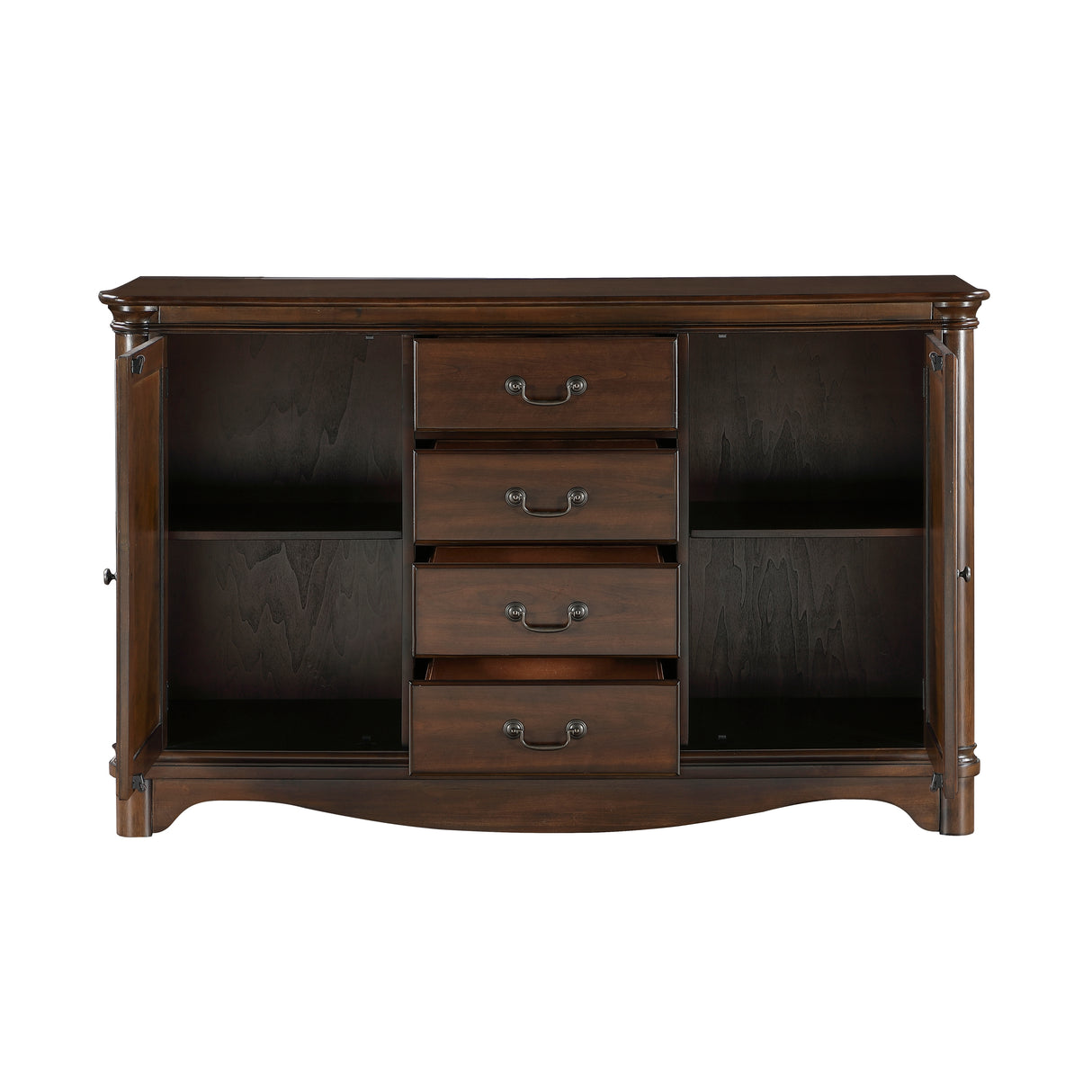Rexford Cherry China Cabinet (Buffet & Hutch)