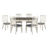 Granby Antique White Side Chair, Set of 2 from Homelegance - Luna Furniture