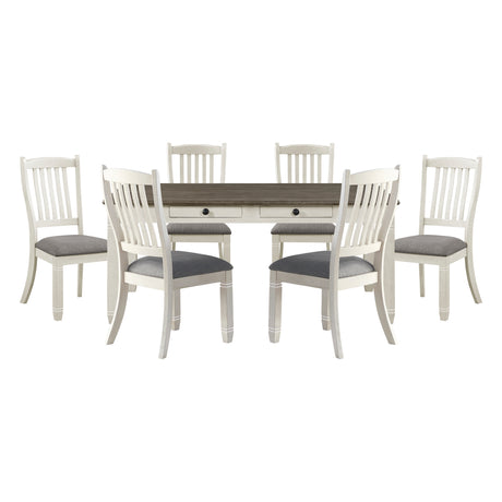 Granby Antique White Side Chair, Set of 2 from Homelegance - Luna Furniture