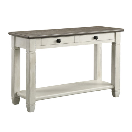 Granby Antique White End Table from Homelegance - Luna Furniture