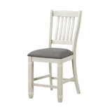 Granby Antique White Counter Height Chair, Set of 2 from Homelegance - Luna Furniture