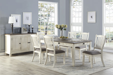 Granby Antique White 5-Piece Dining Set from Homelegance - Luna Furniture