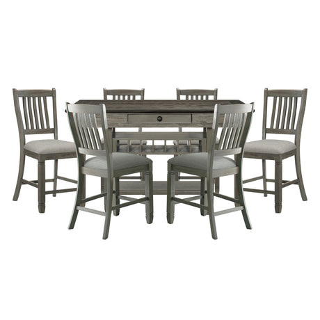 5627GY-36*7 7pc Set (TB+6S) from Homelegance - Luna Furniture