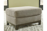 Kaywood Granite Chair and Ottoman from Ashley - Luna Furniture