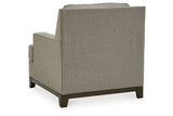 Kaywood Granite Chair and Ottoman from Ashley - Luna Furniture