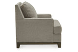 Kaywood Granite Chair and Ottoman from Ashley - Luna Furniture