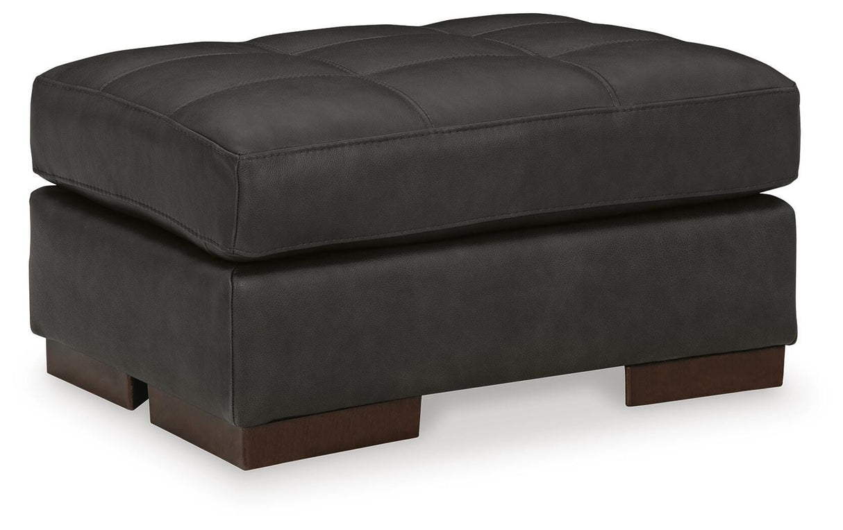Luigi Thunder Oversized Chair and Ottoman from Ashley Furniture - Luna Furniture