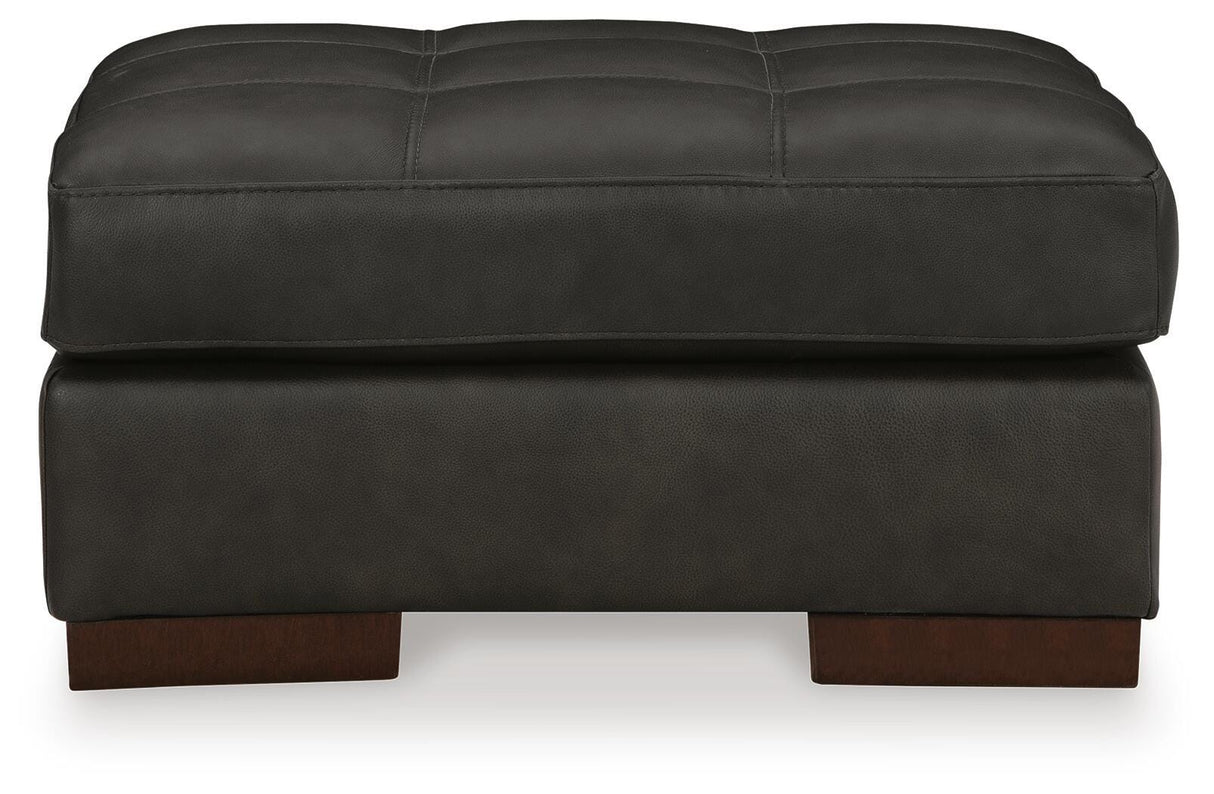 Luigi Thunder Ottoman from Ashley Furniture - Luna Furniture
